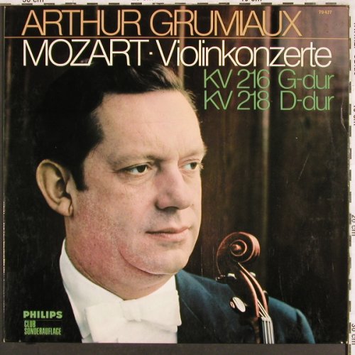 Mozart,Wolfgang Amadeus: Violinkonzerte KV216 g-dur,218D-dur, Philips(79 427 P13), D, 1969 - LP - L6933 - 9,00 Euro