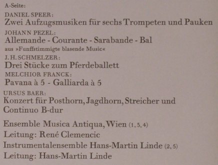 V.A.Festliche Bläsermusik: Alter Meister - 7 Tr., Archiv(61 385), D, 1971 - LP - L6941 - 5,00 Euro