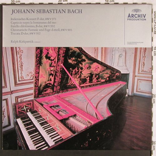Bach,Johann Sebastian: Italienisches Konzert,Capriccio..., Archiv Produktion(61 313), D,  - LP - L6977 - 7,50 Euro
