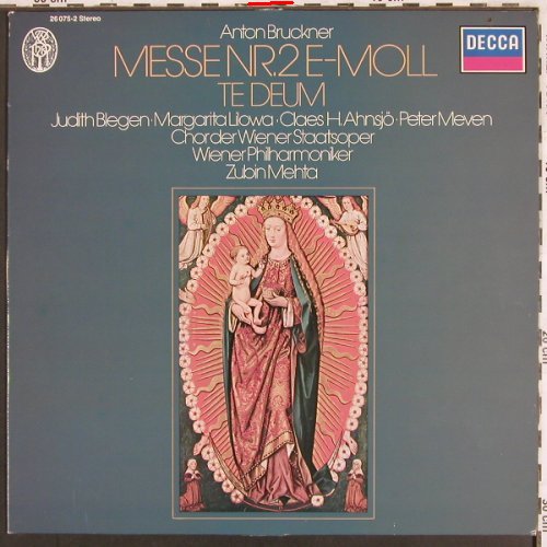 Bruckner,Anton: Messe Nr.2 E-Moll / Te Deum, Decca(26 075-2), D, m-/vg+, 1977 - LP - L6986 - 5,00 Euro