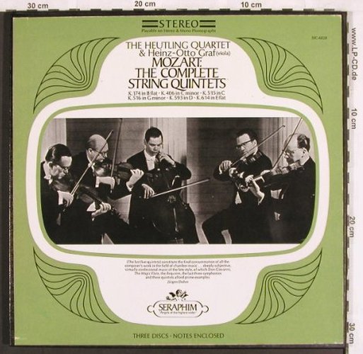 Mozart,Wolfgang Amadeus: The Complete String Quintets, Box, Seraphim(SIC-6028), US, vg+/m-,  - 3LP - L7022 - 12,50 Euro