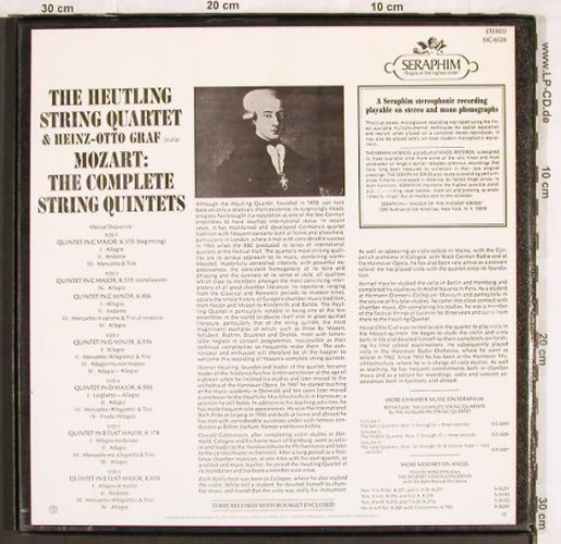 Mozart,Wolfgang Amadeus: The Complete String Quintets, Box, Seraphim(SIC-6028), US, vg+/m-,  - 3LP - L7022 - 12,50 Euro