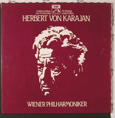 Karajan,Herbert & Wiener Philh.: Same, Box, Lim.Ed. 75th birthday, EMI(137-54 370/73), D,  - 4LP - L7040 - 14,00 Euro