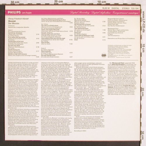 Händel,Georg Friedrich: Der Messias-Highlights, Eterna/Philips(725 104), DDR, 1987 - LP - L7111 - 4,00 Euro