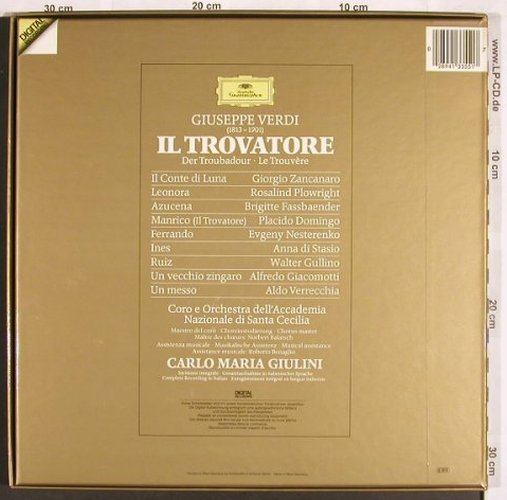 Verdi,Giuseppe: Il Trovatore,Box, Deutsche Gramophon(413 355-1), D, 1984 - 3LP - L7142 - 9,00 Euro