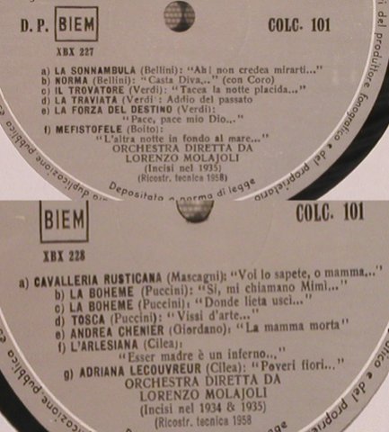 Muzio,Claudia: Arie da Opere, Columbia(COLC 101), I,  - LP - L7157 - 7,50 Euro