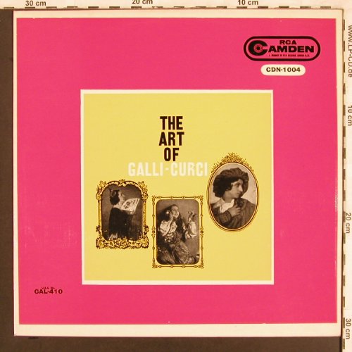Galli-Curci,Amelita: The Art Of, RCA(CDN-1004), UK,  - LP - L7199 - 6,00 Euro