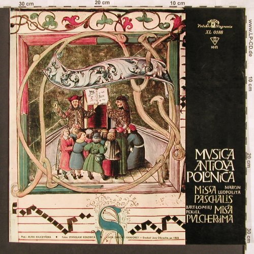 Leopolita,Marcin/Bartlomiej Pekiel: Missa Paschalis/Missa Pulcherrima, Polskie Nagrania(XL 0188), PL mono,  - LP - L7211 - 6,00 Euro