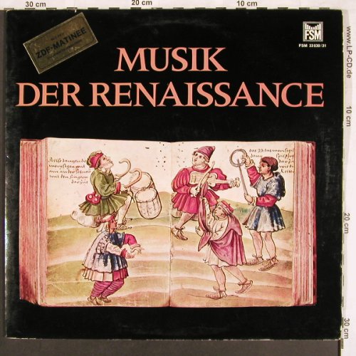 V.A.Musik der Rennaissance: Johannes Ciconia..Giovanni Gabrieli, FSM Vox(FSM 33 030/31), D, Foc,  - 2LP - L7233 - 7,50 Euro