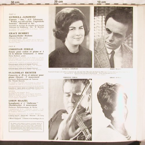 V.A.Fetes musicales en Touraine1966: Gundula Janowitz, Grace Brumbry, D.Gr.(104 474), D, VG+/vg+,  - LP - L7257 - 7,50 Euro