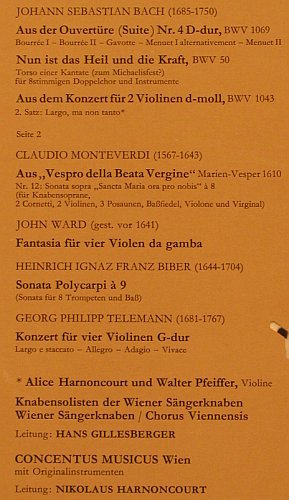 Harnoncourt & Concentus MusicusWien: Glanzvolles Barock im Originalen, Telefunken(SKW 9543-M), D, Foc,  - LP - L7258 - 7,50 Euro