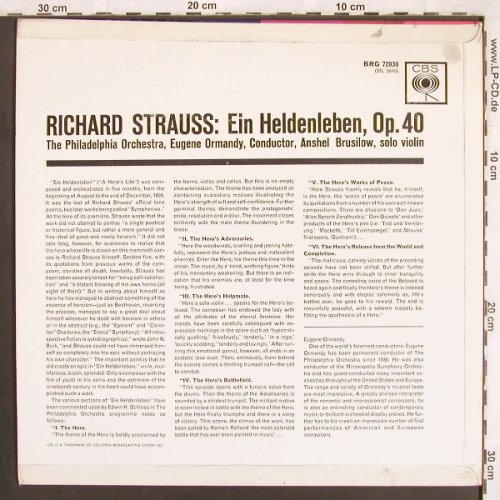 Strauss,Richard: Ein Heldenleben(A Hero's Life), CBS(BRG 72030), UK,  - LP - L7281 - 6,00 Euro