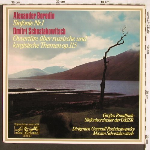 Borodin,Alexander/Schostakowitsch: Sinfonie Nr.1/Ouvert.Russ./Kirgi.., Melodia/Eurodisc(85 116 MK), D,vg+/m-,  - LP - L7297 - 5,00 Euro