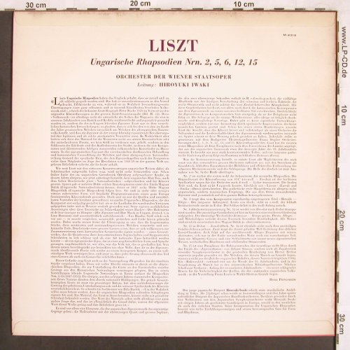 Liszt,Franz: Ungarische Rhapsodien 2,5,6,12,15, MMS(M-2318), ,  - LP - L7321 - 9,00 Euro