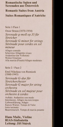 V.A.Romantische Suiten u.Serenaden: aus Österreich, Schwann / RIAS(VMS 2080), D, 1980 - LP - L7342 - 6,00 Euro