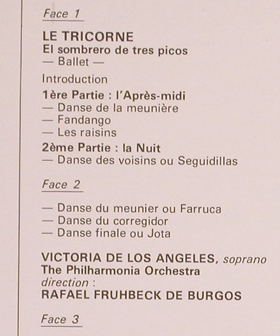 de Falla,Manuel: Le Tricorne, Nuits Dans les Jardins, La Voce Del Padrone(2C 181-52297/8), F, 1976 - 2LP - L7394 - 7,50 Euro