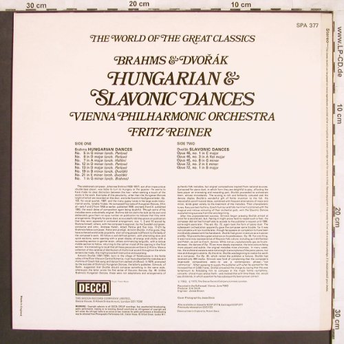 Brahms,Johannes / Dvorak: Hungarian & Slavonic Dances, Decca(SPA 377), UK,  - LP - L7490 - 7,50 Euro