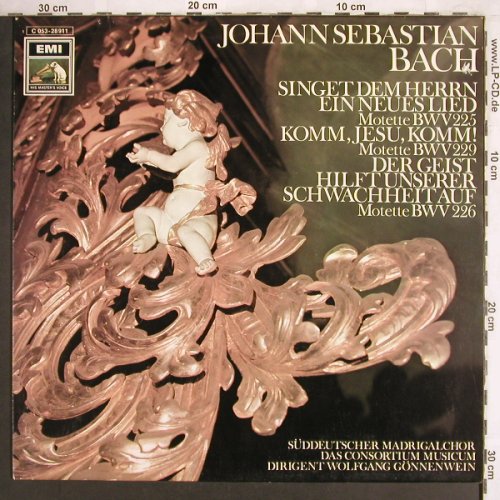 Bach,Johann Sebastian: Drei achtstimmige Motetten, EMI(C 053-028 911), D, co,  - LP - L7498 - 6,00 Euro
