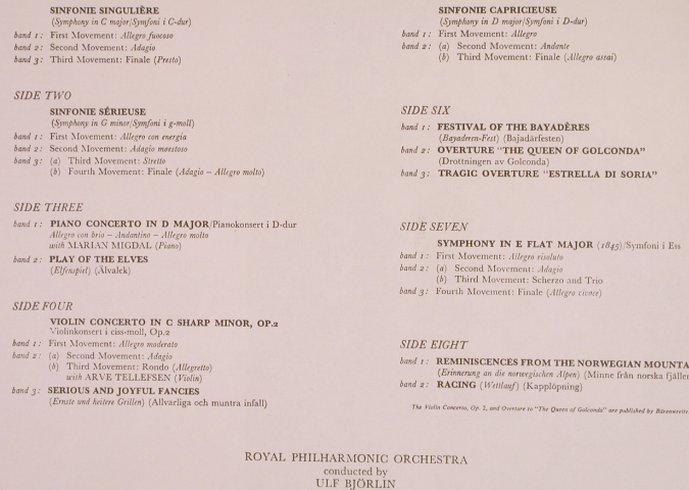 Berwald,Franz: The Four Symphonies,PianoC.,Violin, Seraphim(SID-6113), US, Box, 1979 - 4LP - L7519 - 20,00 Euro