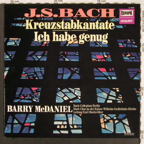 Bach,Johann Sebastian: Kreuzstabkantate, Ich habe genug, Europa(EX 1210), D,  - LP - L7528 - 5,00 Euro