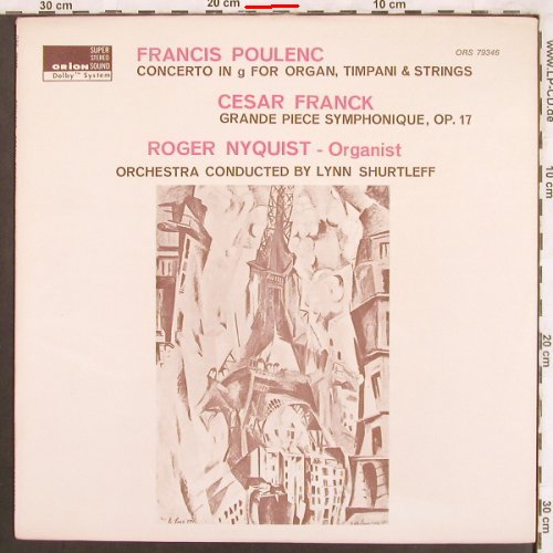 Poulenc,Francis / Cesar Franck: Concerto in g for Organ,Timpani&Str, Orion(ORS 79346), US, m /VG+,  - LP - L7571 - 7,50 Euro