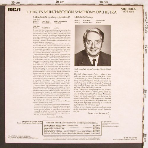 Debussy,Claude / Chausson: Printemps/Symphony in B-Flat,op.20, RCA(VICS 1653), UK, 1972 - LP - L7585 - 5,00 Euro
