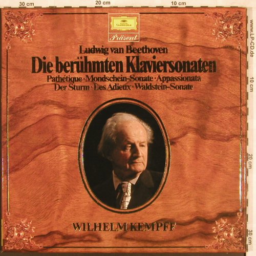 Beethoven,Ludwig van: Die Berühmten Klaviersonaten,Box, D.Gr. Präsent(2726 508), D,Ri, 1965 - 2LP - L7622 - 9,00 Euro