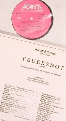 Strauss,Richard: Feuersnot op.50, Box, Singgedicht, Arcanta(40.23530), D, m /vg+,  - 2LP - L7636 - 12,50 Euro