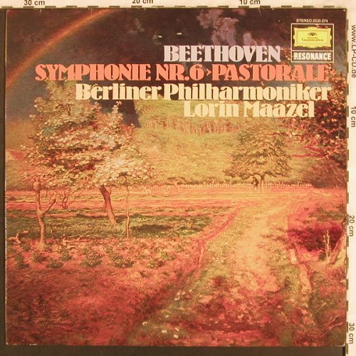 Beethoven,Ludwig van: Sinfonie Nr.6, op.68, D.Gr. Resonance(2535 274), D, Ri, 1960 - LP - L7638 - 6,00 Euro