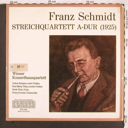 Schmidt,Franz: Streichquartett A-Dur(1925),vg+/vg+, Preiser Records(SPR 3062), A,  - LP - L7648 - 5,00 Euro