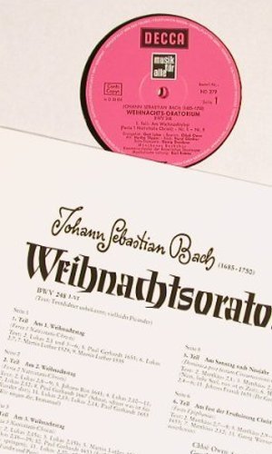 Bach,Johann Sebastian: Weihnachts-Oratorium,BWV 248,Box, Decca Musik für Alle(ND 379/81), D, 1973 - 3LP - L7658 - 15,00 Euro