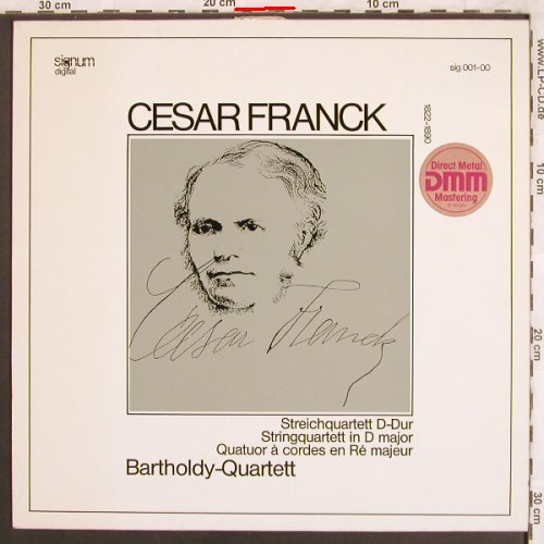 Franck,Cesar: Streichquartett d-dur, m-/vg+, Signum(sig 001-00), D, 1983 - LP - L7694 - 6,00 Euro