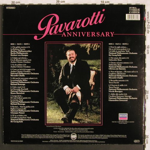 Pavarotti,Luciano: Anniversary, Foc, Decca(6.43372), D, 1986 - LP - L7706 - 6,00 Euro