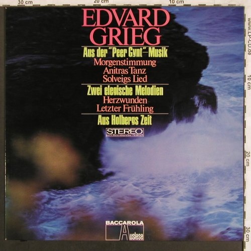 Grieg,Edvard: Aus der Peer Gynt Musik..., Baccarola Auslese(79 093 ZK), D,  - LP - L7720 - 6,00 Euro