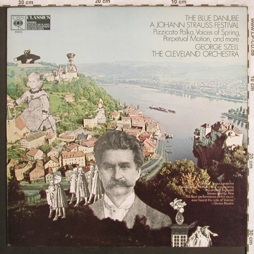 Strauß,Johann: The Blue Danube..Festival, vg+/m-, CBS Classics(61 212), UK,  - LP - L7746 - 4,00 Euro
