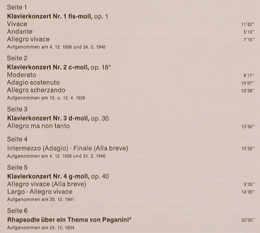 Rachmaninoff,Sergei: Klavierkonzerte Nr.1-4/Paganini-Rha, RCA Victrola(MB 25 091-R/1-3), D Box,Ri, 1973 - 3LP - L7794 - 17,50 Euro
