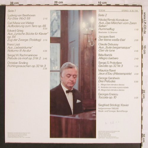 V.A.Für Elise: Klavierstücke bekannt und beliebt, Amiga(8 25 734), DDR, 1982 - LP - L7798 - 6,00 Euro