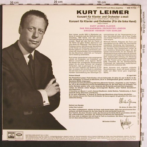 Leimer,Kurt: Konzert für Klavier&Orch./Klavierko, EMI(SME 91 753), D,  - LP - L7826 - 12,50 Euro