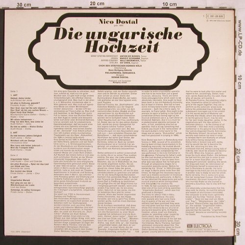 Dostal,Nico: Die Ungarische Hochzeit, EMI Electrola(C 061-28 828), D, 1975 - LP - L7829 - 5,00 Euro