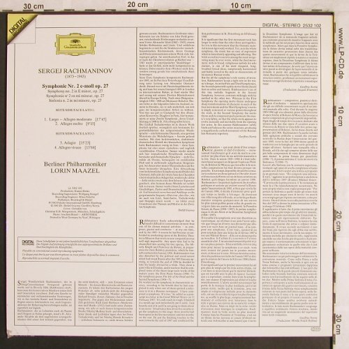 Rachmaninov,Sergei: Symphony No.2 i-moll op.27, D.Gr.(2532 102), D, m-/vg+, 1983 - LP - L7835 - 5,00 Euro