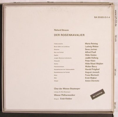Strauss,Richard: Der Rosenkavalier'54, Box, Decca(BA 25025-D/1-4), D, Mono,  - 4LP - L7846 - 20,00 Euro