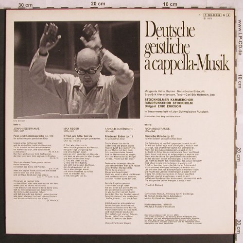 V.A.Deutsche Geistliche A Capella-M: Brahms,Reger,Schönberg,R.Strauss, EMI Electrola(C 063-29 916), D, 1971 - LPQ - L7882 - 6,00 Euro