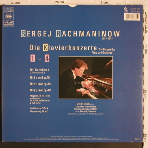 Rachmaninow,Sergej: Die Klavierkonzerte 1-4, Foc², Melodia/Eurodisc(302 858-440), D, co, 1987 - 3LP - L7917 - 15,00 Euro