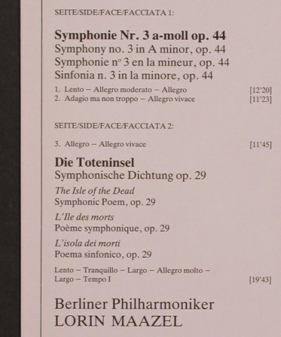 Rachmaninow,Sergei: Symphony No.3, Die Toteninsel, D.Gr.(2532 065), D, 1982 - LP - L7921 - 6,00 Euro