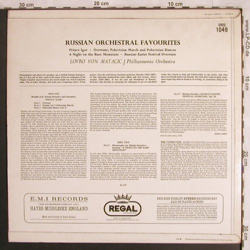 Borodin,Alexander/Rimsky-K./Mouss.: Russian Orchestral Favourites, Regal(SREG 1049), UK,vg+/m-, 1959 - LP - L7955 - 5,00 Euro