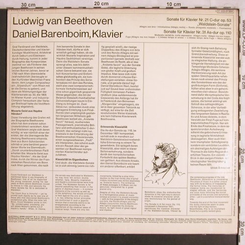 Barenboim,Daniel: Beethoven Kl.Sonaten - Autogramm, EMI Electrola(C 053-01 884), D,VG-/vg+,  - LP*2 - L7957 - 10,00 Euro