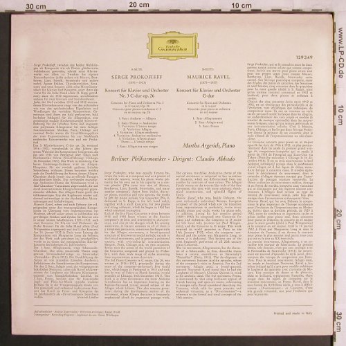 Prokofieff,Serge / Maurice Ravel: Klavierkonzert Nr.3/Klavierkonzert, D.Gr.(139 349), D / I,  - LP - L7983 - 9,00 Euro