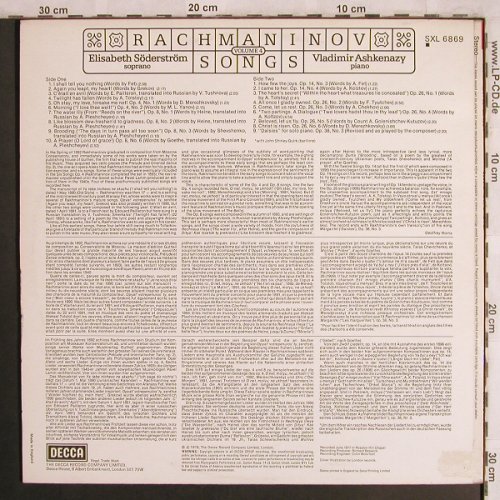 Rachmaninoff,Sergei: Songs, Vol.4, Decca(SXL 6869), UK, 1978 - LP - L7989 - 7,50 Euro
