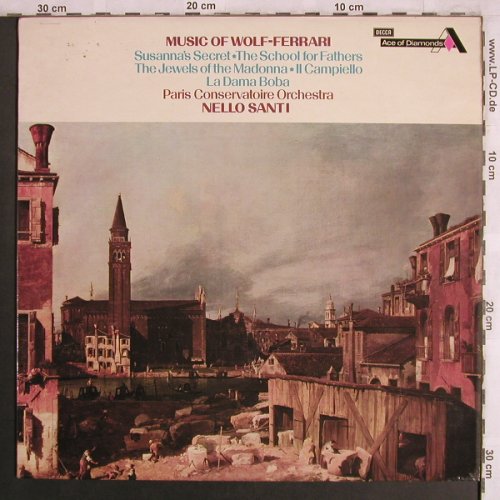 Wolf-Ferrari,Ermanno: Music of, Ace of Diamonds(SDD 452), UK, Ri, 1975 - LP - L8022 - 12,50 Euro