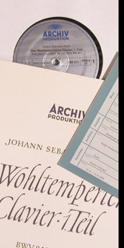 Bach,Johann Sebastian: Das Wohltemperierte Clavier 1.Teil, Archiv(2708 006), D, Box,  - 2LP - L8045 - 17,50 Euro